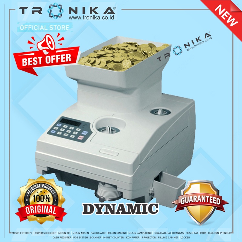 MESIN PENGHITUNG UANG KOIN | DYNAMIC TC-220 | ORIGINAL | GARANSI RESMI