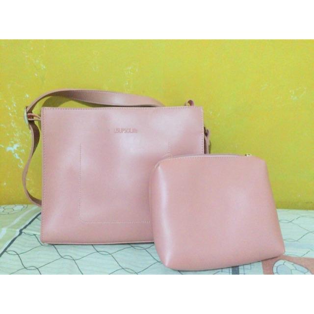 Tas selempang usupso + pouch