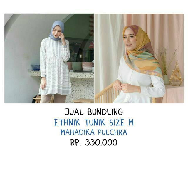 ETHNIK TUNIK WHITE SIZE M HEAVEN LIGHTS