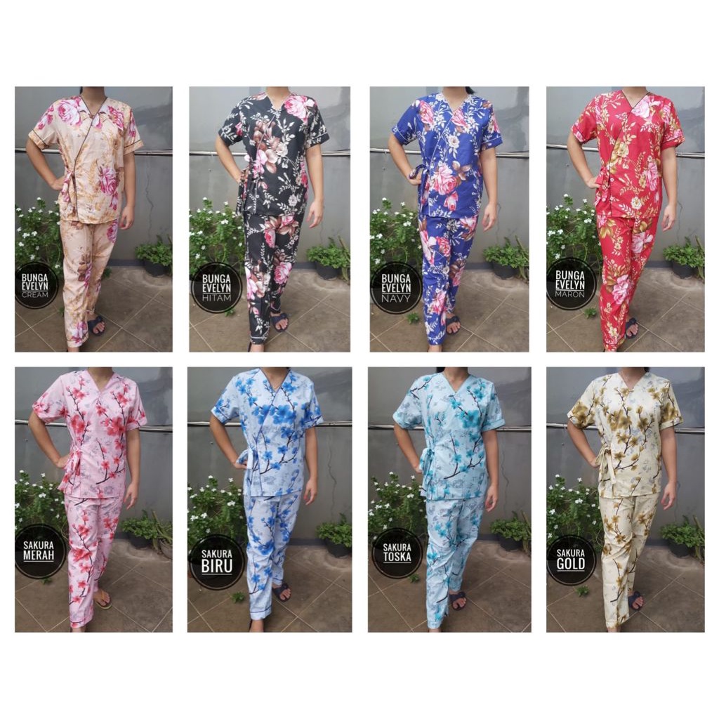 BAJU TIDUR WANITA / PIYAMA WANITA KIMONO MOTIF KEKINIAN CP PART 2