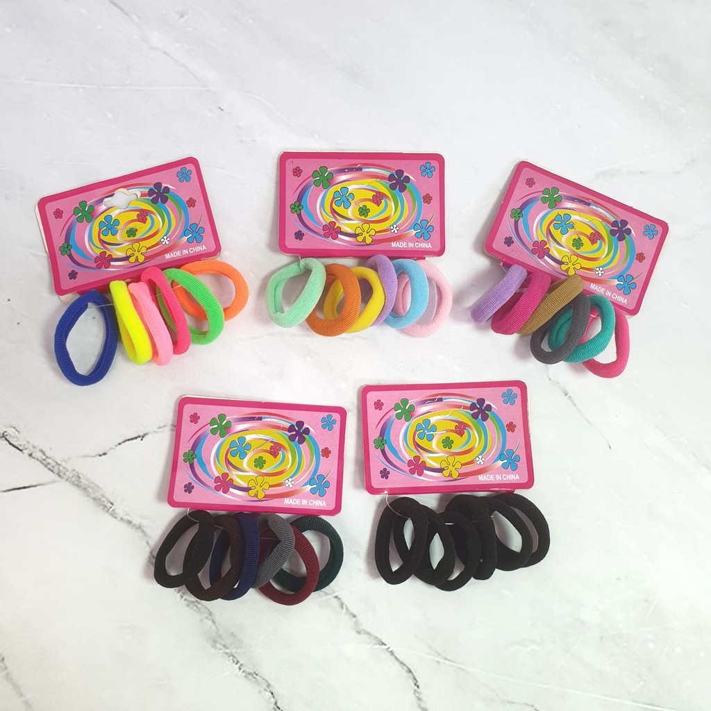 Ikat Rambut Anak Wol Kecil 2cm 6pcs