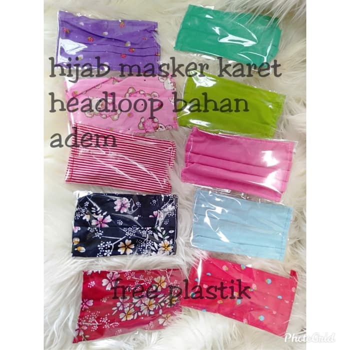 MASKER HIJAB MURAH / MASKER ASAP / MASKER MOTOR - polos