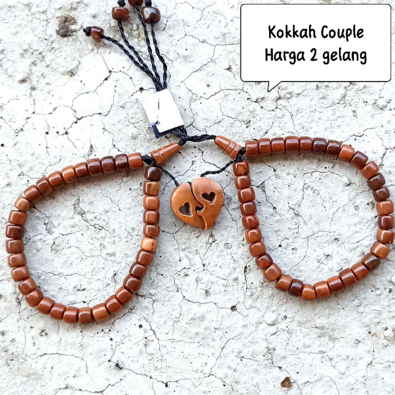 Couple Kokkah HARGA 2 GELANG - gelang Kaukah Couple love