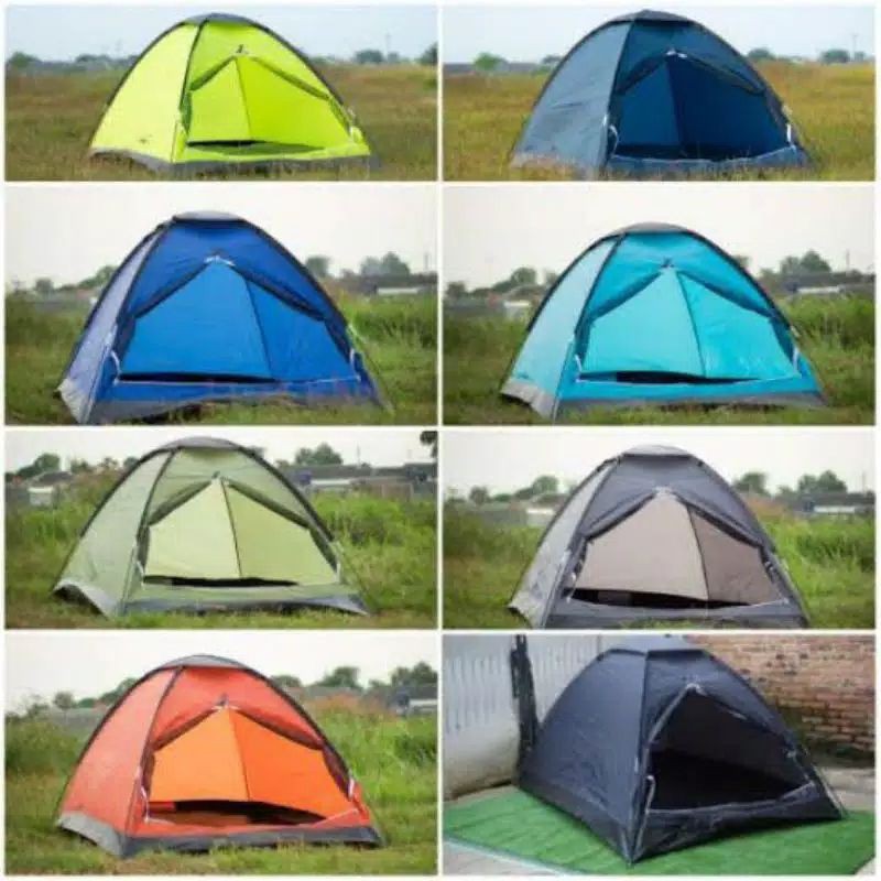 Tenda camping terpal 2-3 Orang kemping outdoor - tenda army - tenda kamuflase - tenda alas terpal