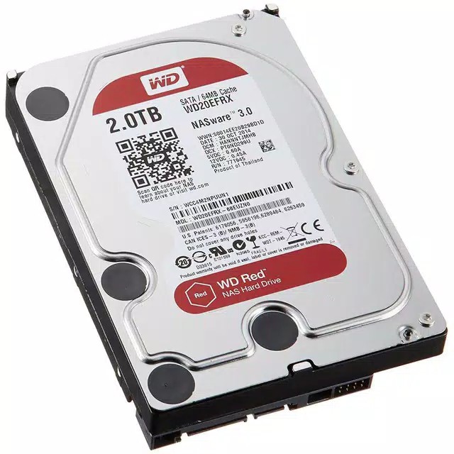 Harddisk HDD WDC 2TB SATA RED - Hardisk WD RED 2TB 3.5 Inch SATA