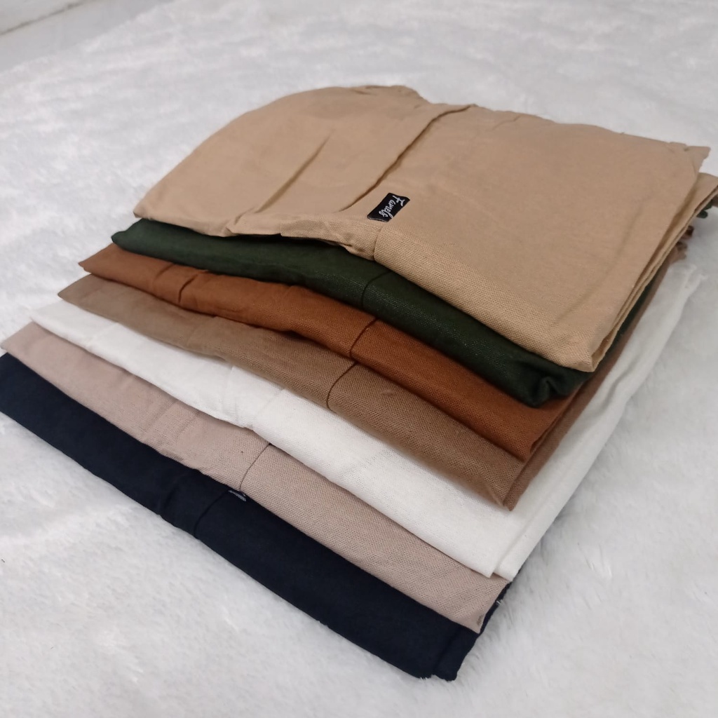 Korean New Women's Loose Highwaist / Highwaist Kulot Jeans Wanita Loose-Linen Random