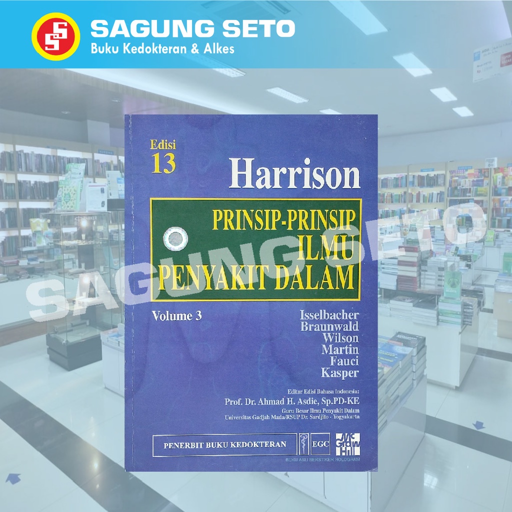 BUKU HARRISON PRINSIP-PRINSIP ILMU PENYAKIT DALAM / IPD VOL. 3 ED. 13