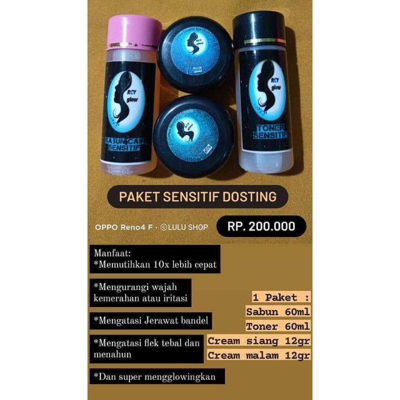 Skincare Rgy glow Pket sensitif