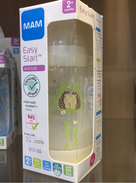 Mam Easy Start Anti Colic Bottle (PP) 260ml  - botol susu anti kolik / anti perut kembung / soft teat / nipple lembut/ menyerupai puting / orthodentic / colic / anti sedak / wide neck / wideneck