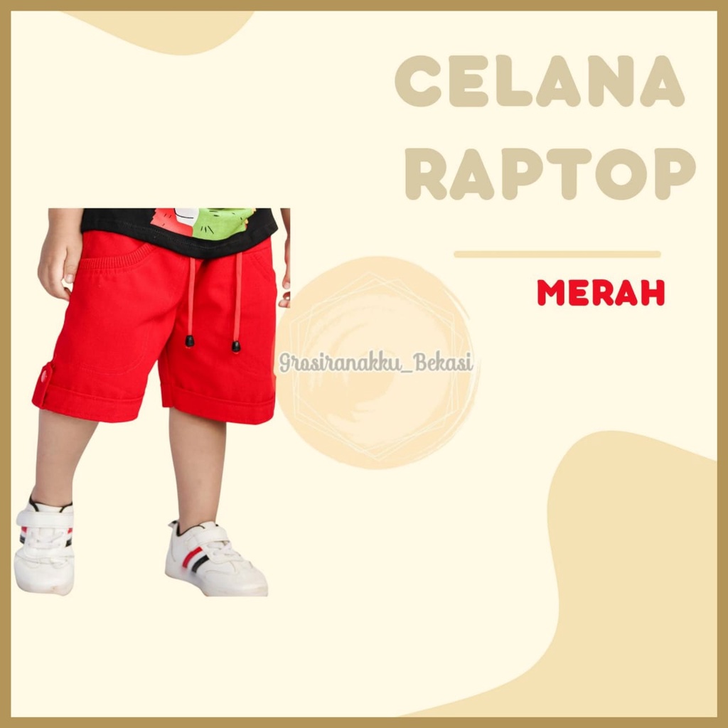 Celana Anak Murah Kekinian Merah Size 1-3Tahun