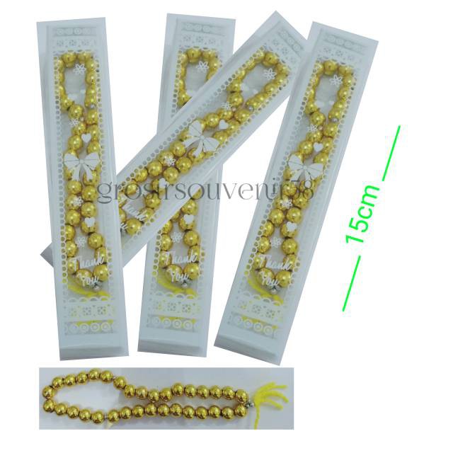 TASBIH MUTIARA KEMAS MIKA CANTIK