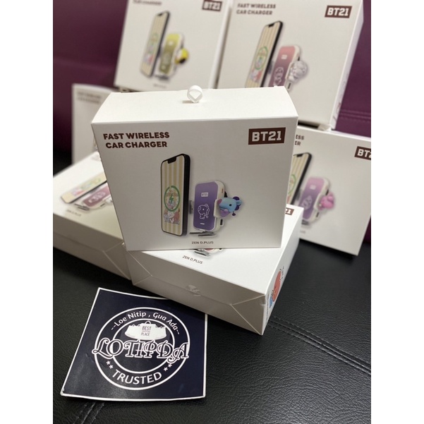 Image of READY STOCK - BT21 FAST WIRELESS CAR CHARGER OFFICIAL FROM LINE FRIENDS STORE #7