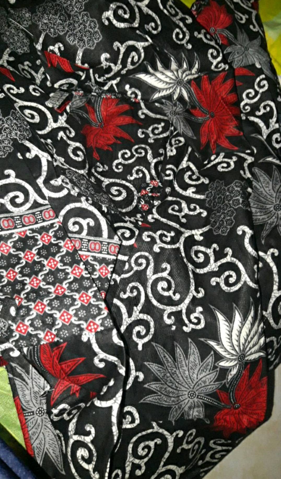 Promo Batik Couple Keluarga Sarimbit Sania Ruffle Batik Ori Ndoro Jowi Motif Kembang Langit