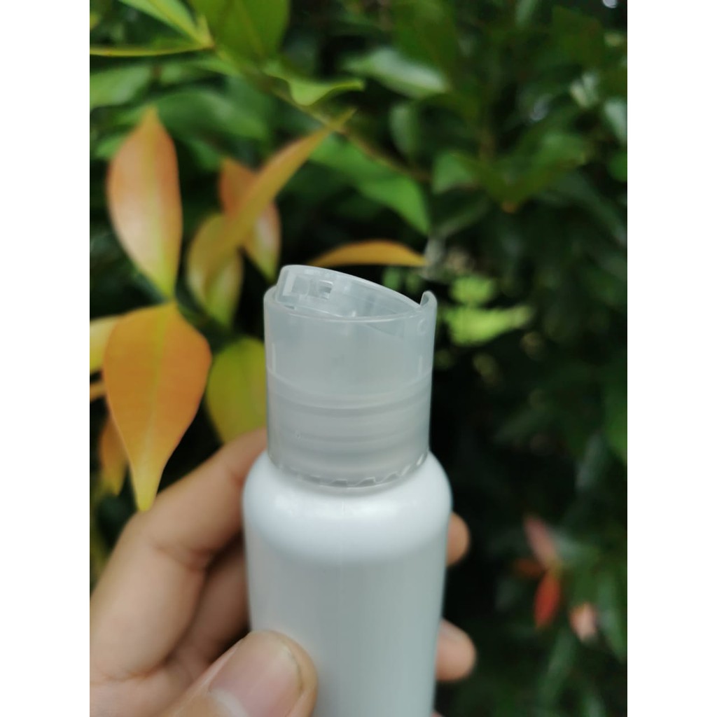 Botol PET 100 ml PRESSTOP PRESS TOP PRESTOP PUSHTOP DISCTOP PUTIH SUSU