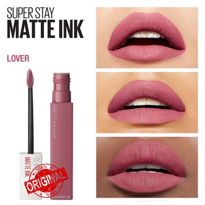 MAYBELLINE SUPERSTAY Matte Ink - 15 LOVER | ❤ jselectiv ❤ Lip Cream Tahan 16 Jam MAYBELLINE - ORI✔️BPOM✔️MURAH✔️COD✔️