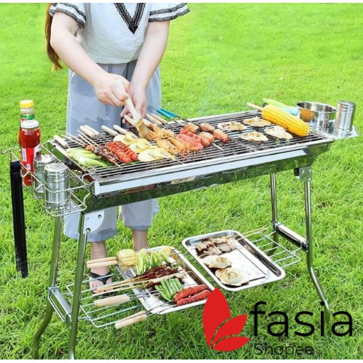 FASIA - Alat Panggang Panggangan Portable Berdiri Barberque