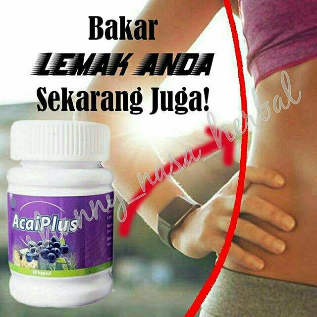 ACAI PLUS PELANGSING MEMBAKAR LEMAK HERBAL ASLI 100% AGEN RESMI NASA