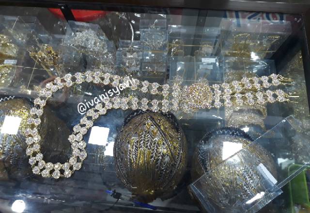 Kalung Pengantin Cowok / Karset Ravi (Full Permata)