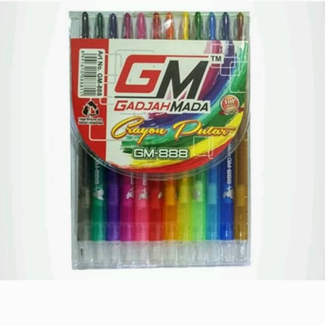 

1 SET KRAYON PUTAR GM WARNA ISI 12 PCS