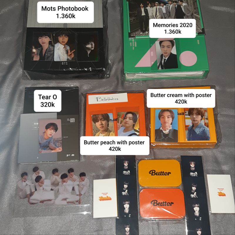 ALBUM BTS BUTTER TEAR MEMORIES 2020 MOTS ON E CONCEPT PHOTOBOOK ALBUM BTS UNSEALED FULLSET PHOTOCARD
