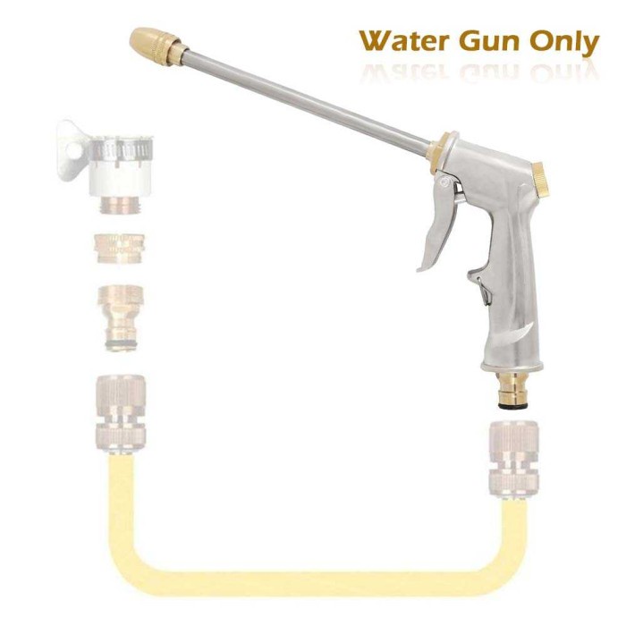 Semprotan Air Steam Cuci Jet Mobil Water Gun - WRTY345 BEAR FORCE - Silver