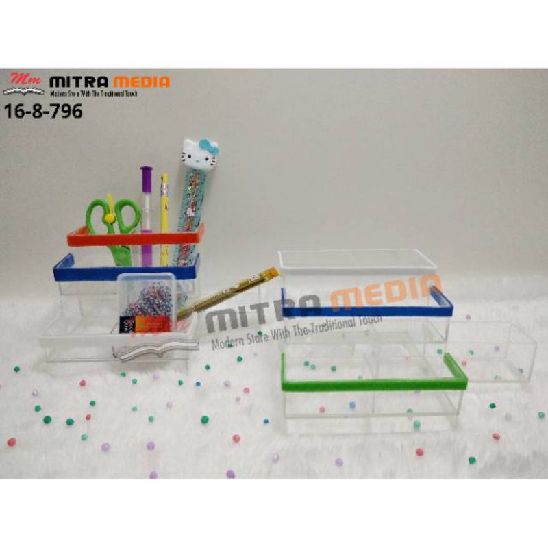 

TEMPAT ALAT TULIS / PEN STAND ACRYLIC TRANSPARAN MURAH