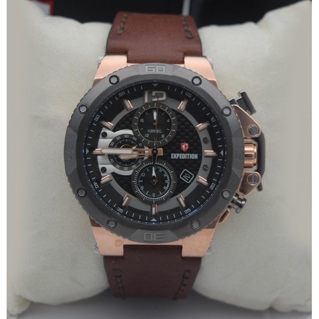 Expedition E 6751 Rosegold Grey, Jam Tangan Pria, Original