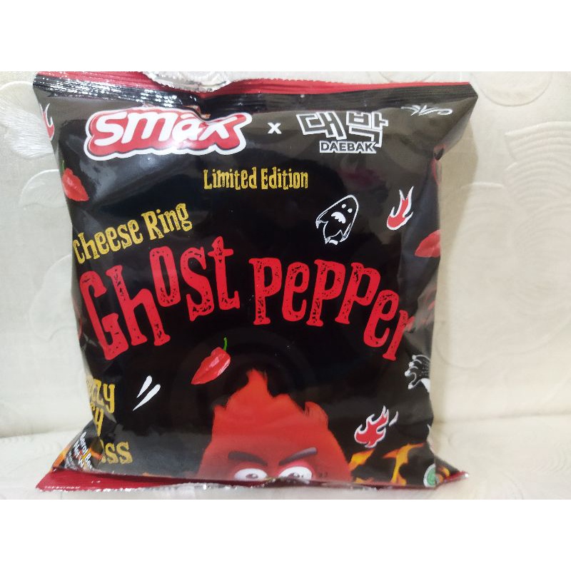 

SMAX GHOST PEPPER CHEESE RING LIMITED EDITION 40 GRAM / SMAX GHOST PEPPER / MAMEE SMAX GHOST PEPPER / GHOST PEPPER