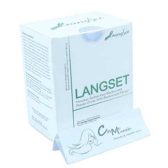  KECIL  LANGSET BOX KECIL  ISI  5sachet PELANGSING TUBUH by 