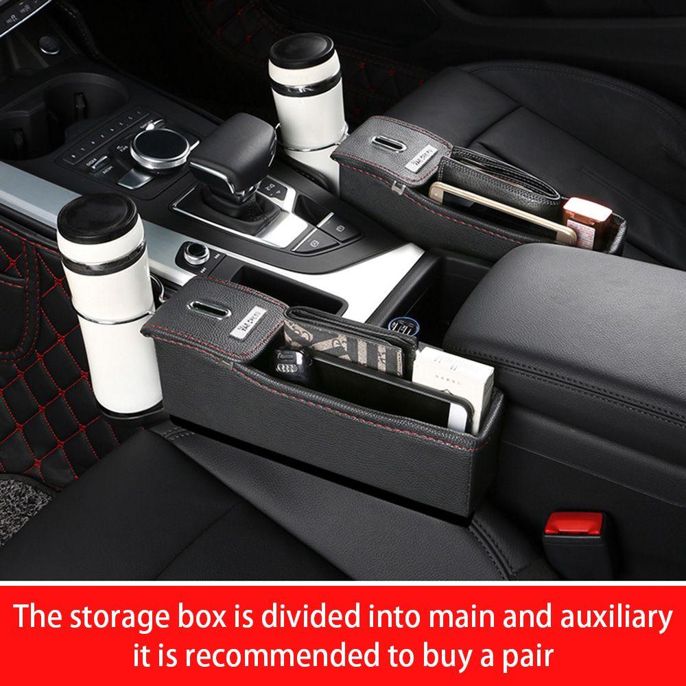 Popular Car Organizer Box Multi Fungsi Interior Mobil Universal Simpan Merapikan Wadah Organizer Penangkap Celah Otomatis