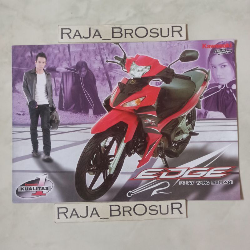 Poster brosur katalog leaflet Kawasaki Edge 2009