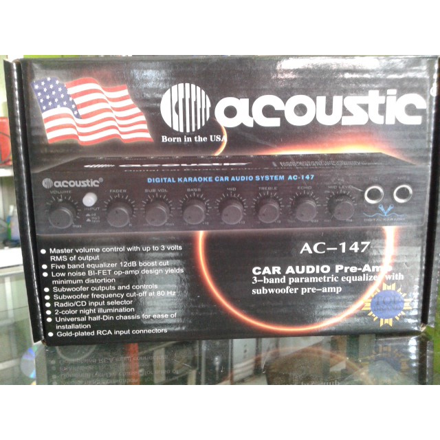 EQUALIZER/pre amp MOBIL ACOUSTIC