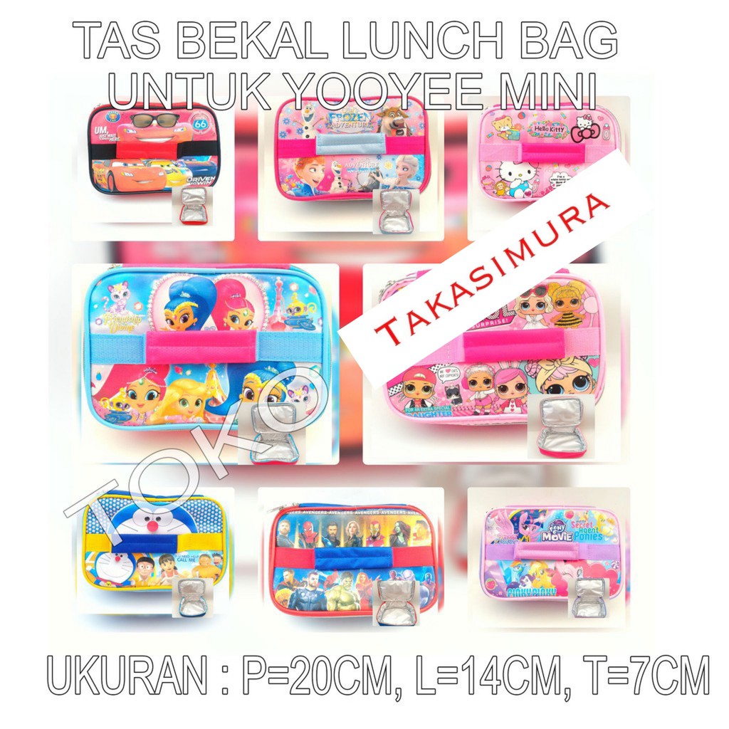 Lunch Bag MINI YOOYEE / tas bekal mini yooyee cocok untuk tipe 605 606