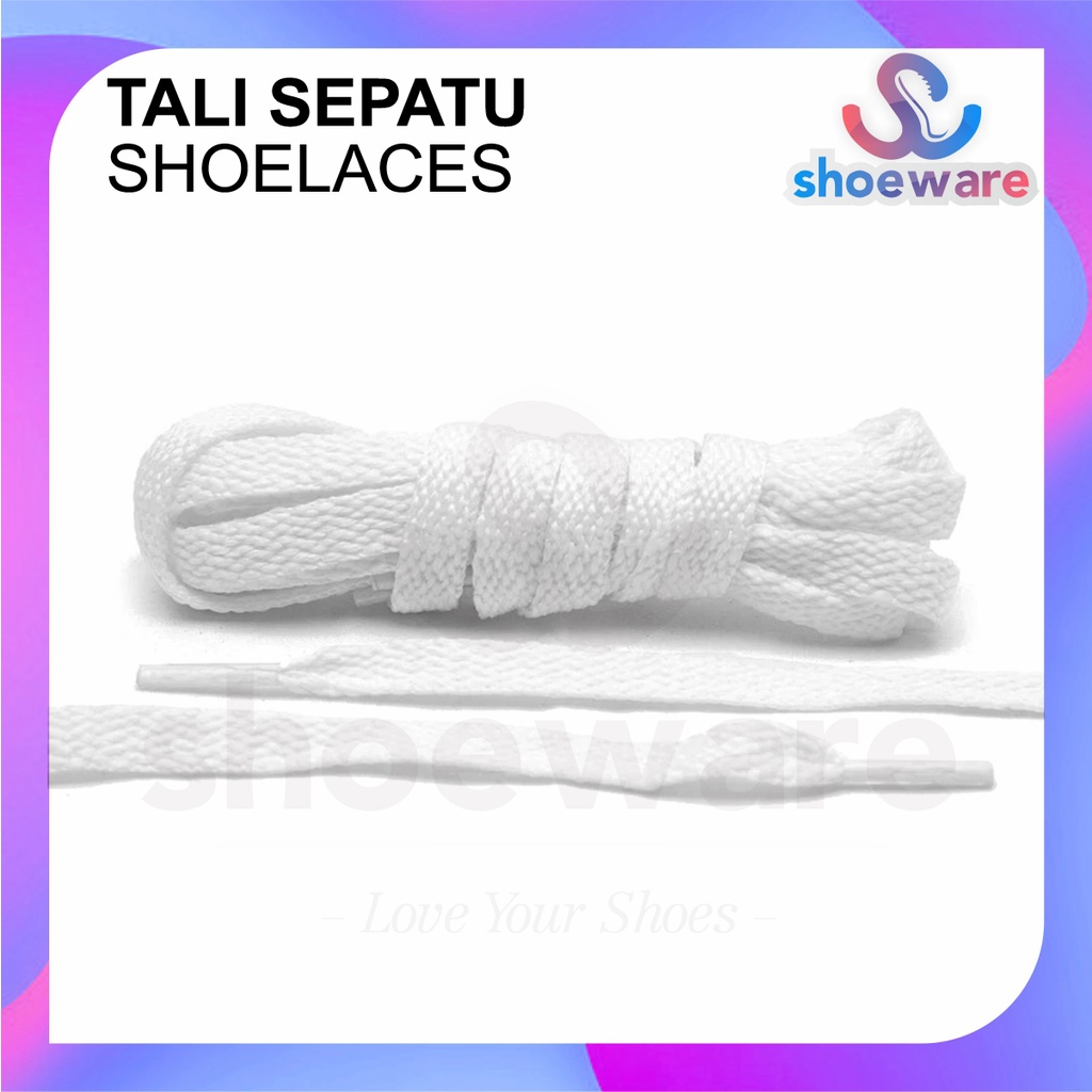 Tali sepatu /shoe laces sneakers gepeng pipih SEPASANG