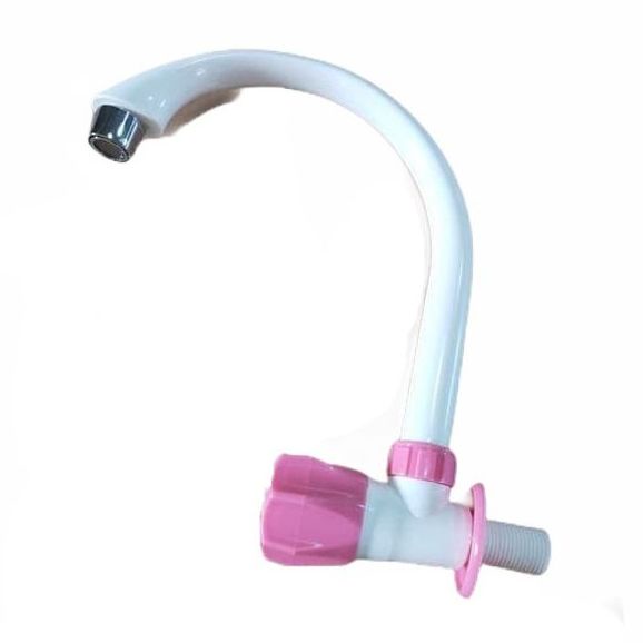 Kran Angsa Wastafel Plastik PVC / Kran Air Cuci Piring