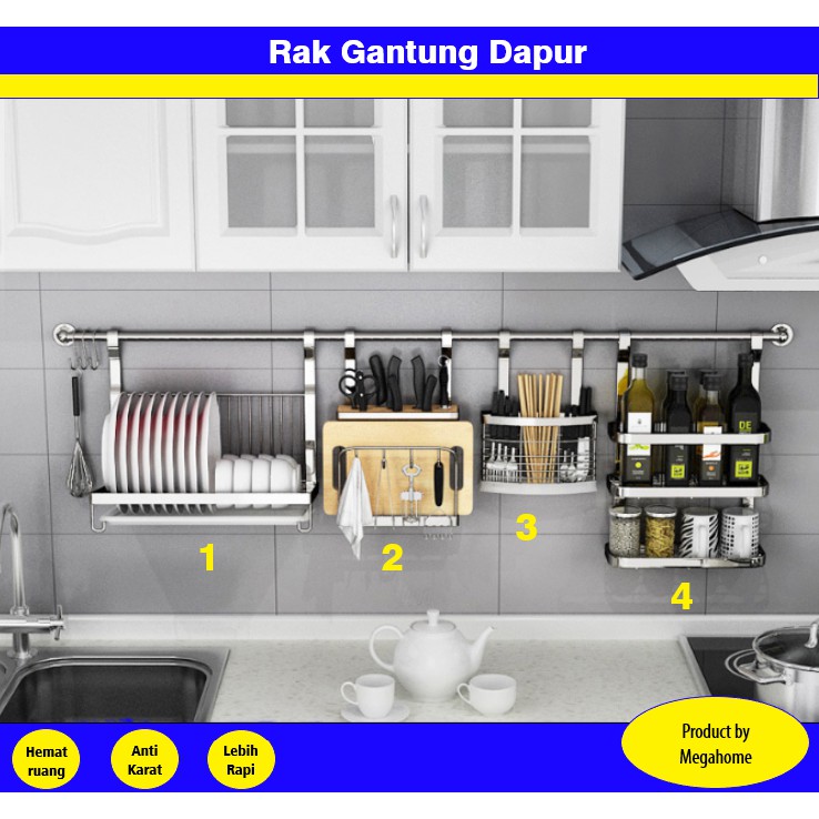 Rak Gantung Di Dapur | Desainrumahid.com