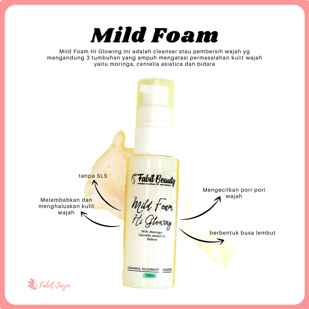 Sabun Cuci Muka Mild Foam Lembut 100ml Kulit Normal Berminyak Jerawat