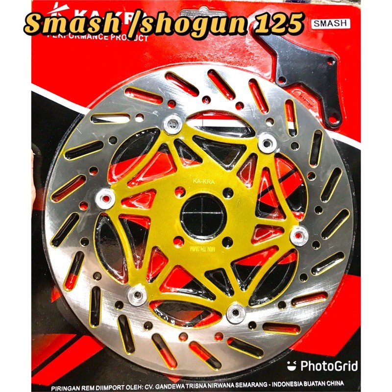 PIRINGAN DEPAN SMASH SHOGUN 125 disk cakram lebar ukuran besar 300 mm plus breket smash shogun 125