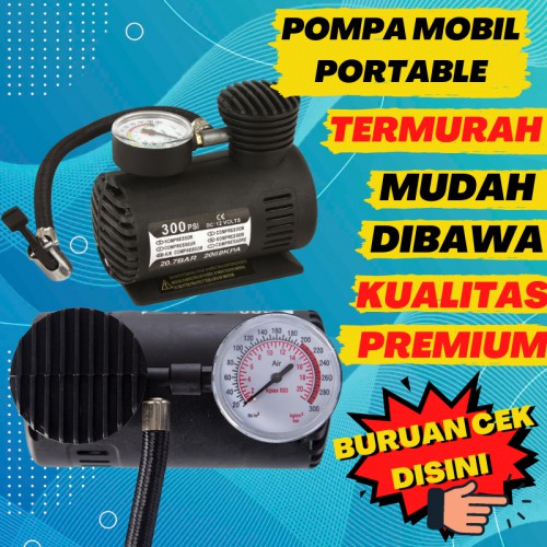 Pompa Elektrik Ban Motor Kompresor Mini Pompa Portable