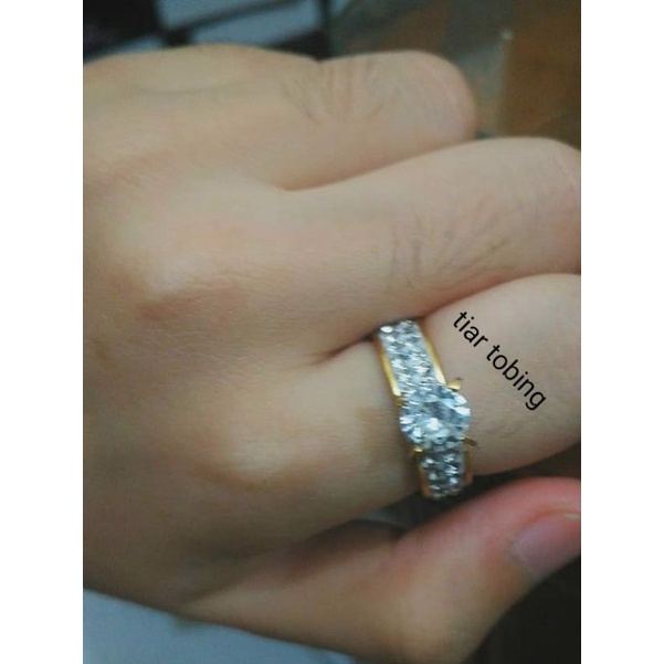 Cincin Permata Titanium Premium Quality