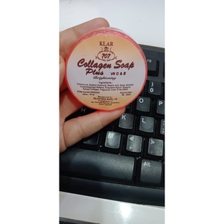 Sabun Collagen Bulat 707 KLAR Original BPOM Plus Vit C &amp; E Brightening Soap Kolagen Muka Glowing Memutihkan Wajah