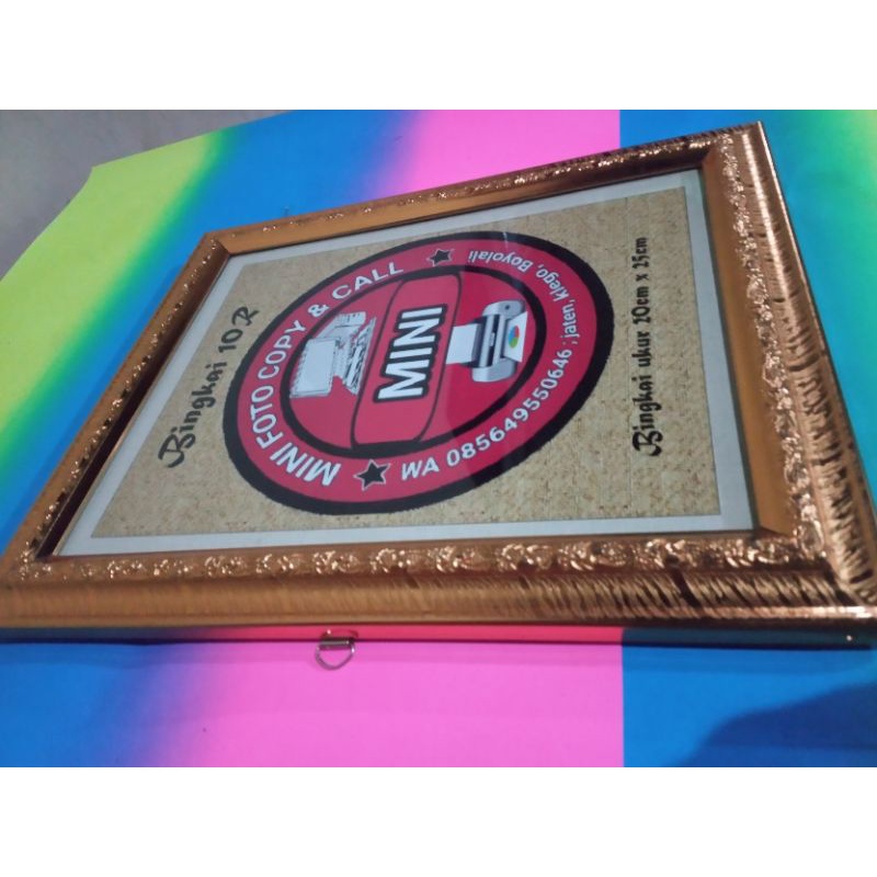 bingkai 10R emas + foto