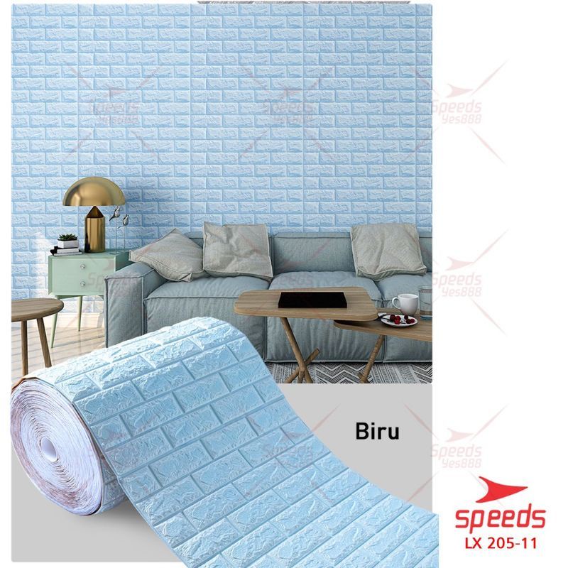 WALLPAPER 3D ROLL 8,5M MOTIF BATU BATA WALLFOAM BATU BATA WALLPAPER FOAM BATA MODERN TOP QUALITY