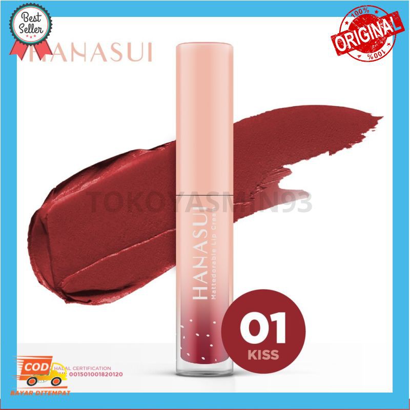 Hanasui Mattedorable Lipcream 4gr-01 KISS
