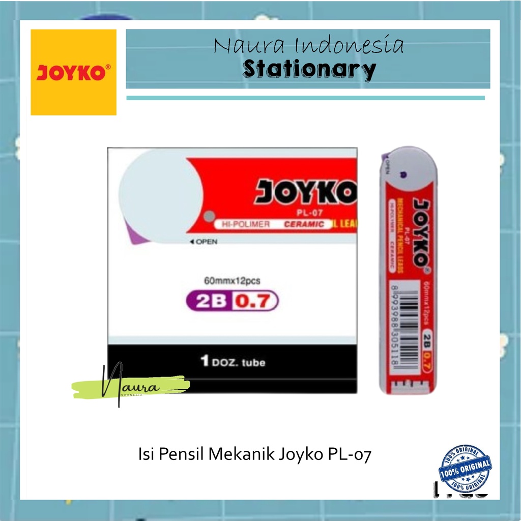 

[1PACK] Isi Pensil Mekanik Joyko PL-07 | Pencil Lead | Pensil Isi Ulang Joyko PL-07 0.7 mm