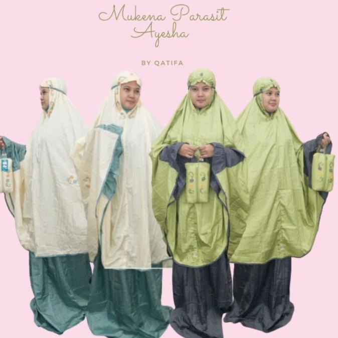 Promo Qatifa - Mukena Parasut Premium - Mukena Travel Np Felerainshop