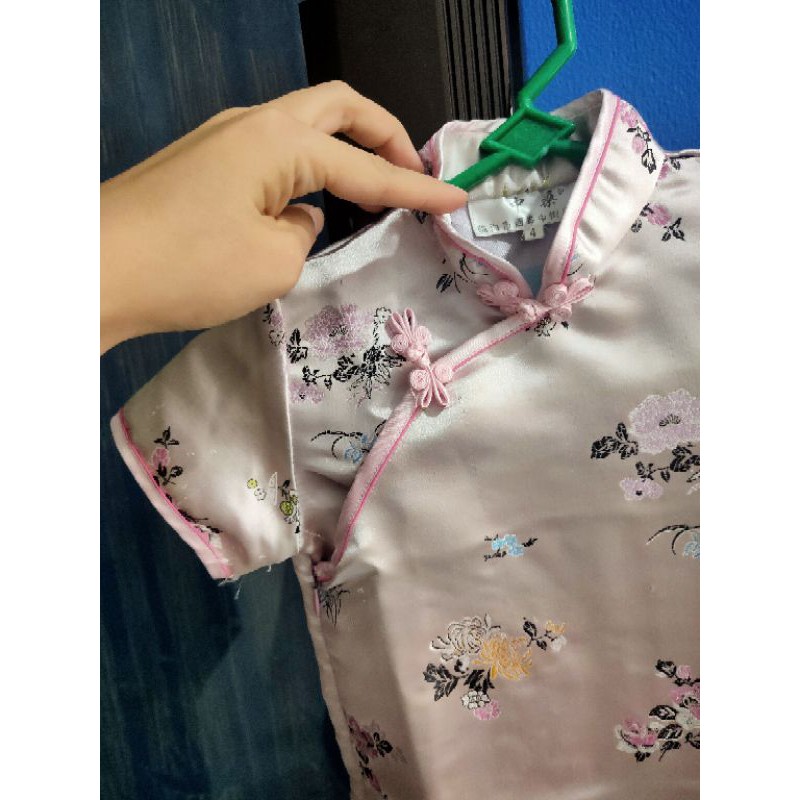 CHEONG SAM ANAK 1 - 4 TAHUN BAJU ANAK PEREMPUAN MERAK/ Dress anak