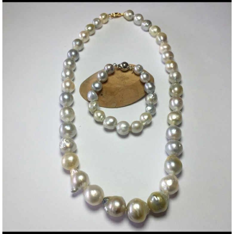 stelan mutiara laut asli original kalung mutiara laut gelang mutiara laut