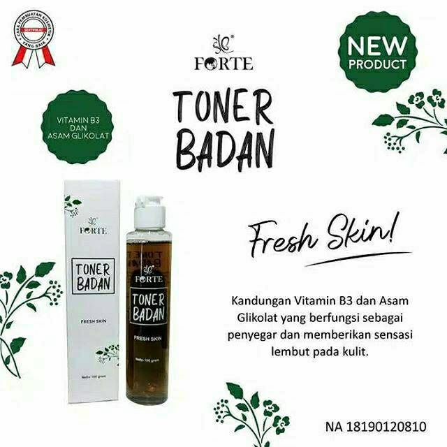 Toner Badan Coklat Forte By SYB BPOM 100ml