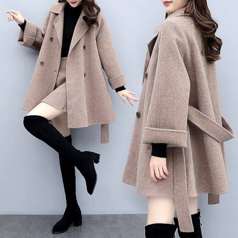 2020 autumn and winter small fragrance temperament two-piece tweed jacket fashion trend short skirt